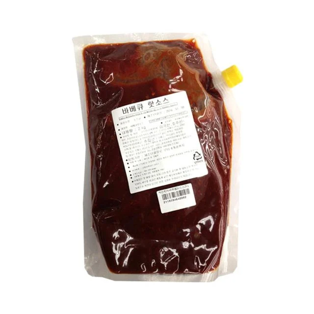 캐드바베큐핫소스 2kg - 매콤한 바베큐 풍미, 냉장 보관