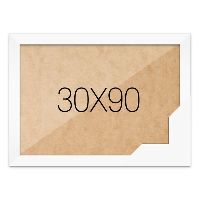 퍼즐액자 30x90 고급형 우드 화이트
