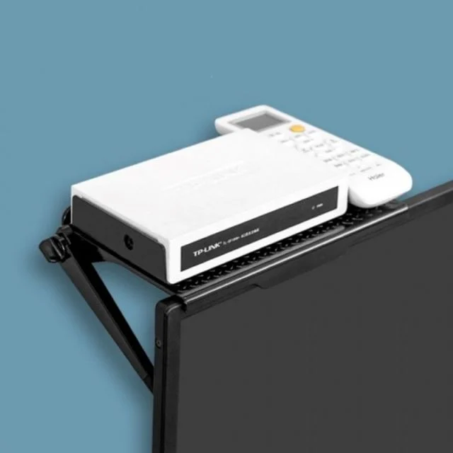 TV 모니터 셋탑박스 숨기기 거치대 상단 다용도 선반