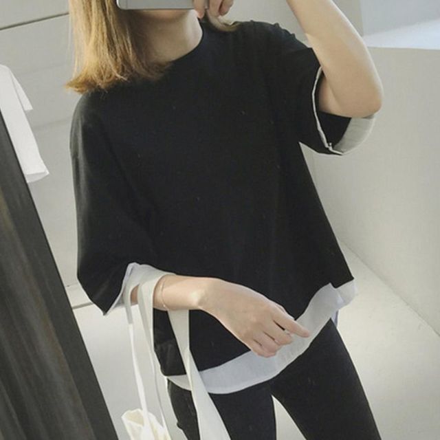 매력적인 여성 데일리 캐주얼 티셔츠 - 30대 여성 추천