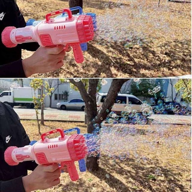구 화제의 바주카포 버블건 자동 비눗방울 32