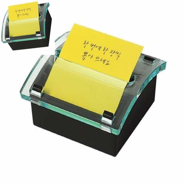 팝업 디스펜서 크리스탈 점착메모지 오피스용품 사무용품 문구용품