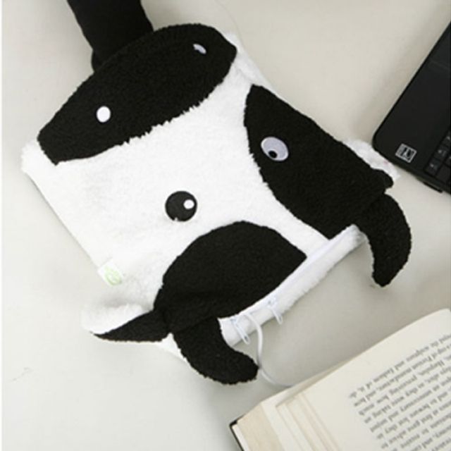 젖소 마을 USB 온열 마우스패드 화이트 아답터 포함