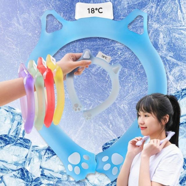 쿨링 아이스 목걸이 냉감 넥밴드 얼음 쿨스카프