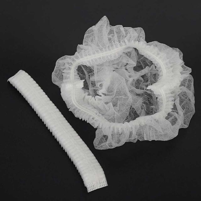 무직포 일회용 위생모자 헤어캡 100매 밴딩 식품회사