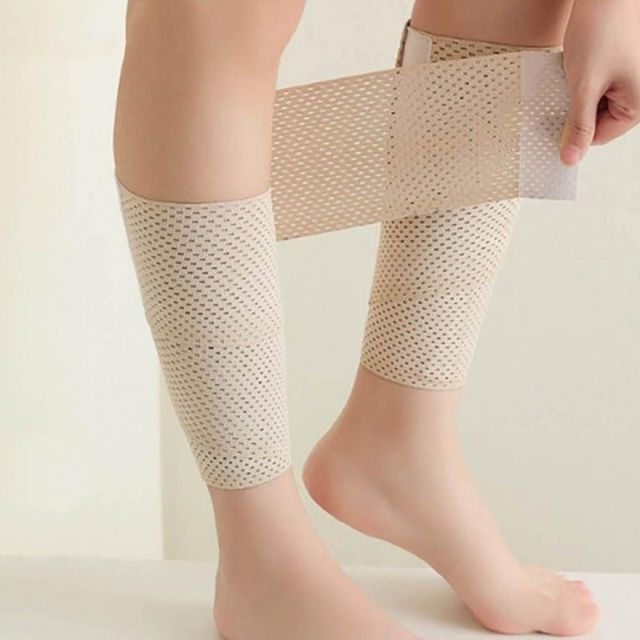 여성 압박 밴드 슬림 보정 허벅지 굵은 다리 부드러운 순환 케어 밴디지 2p