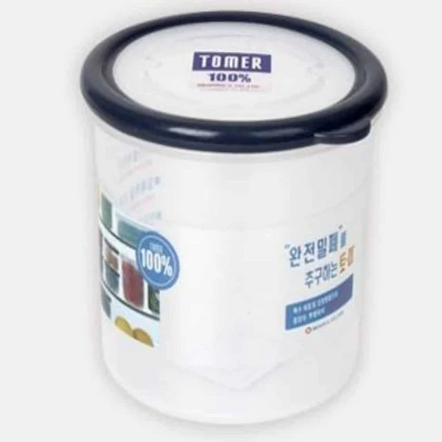 원형 밀폐용기 2호 원터치밀폐용기 냉장고정리용기 곡물용기