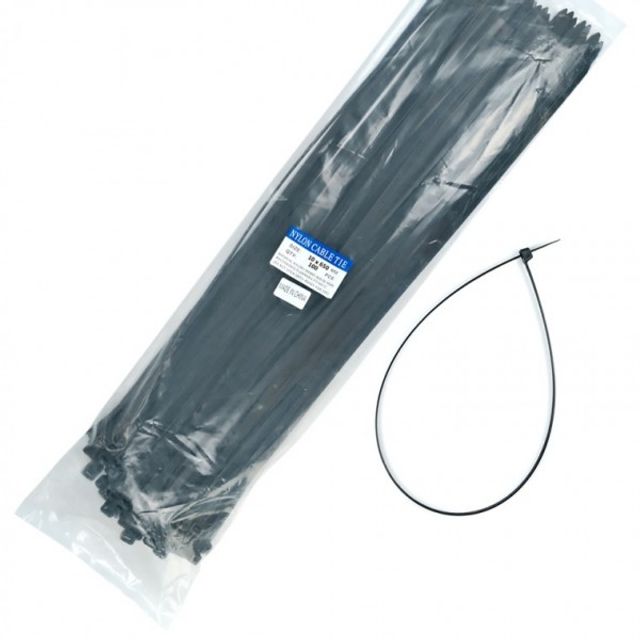 케이블 타이 10x650mm 블랙 케이블밴드 전선타이