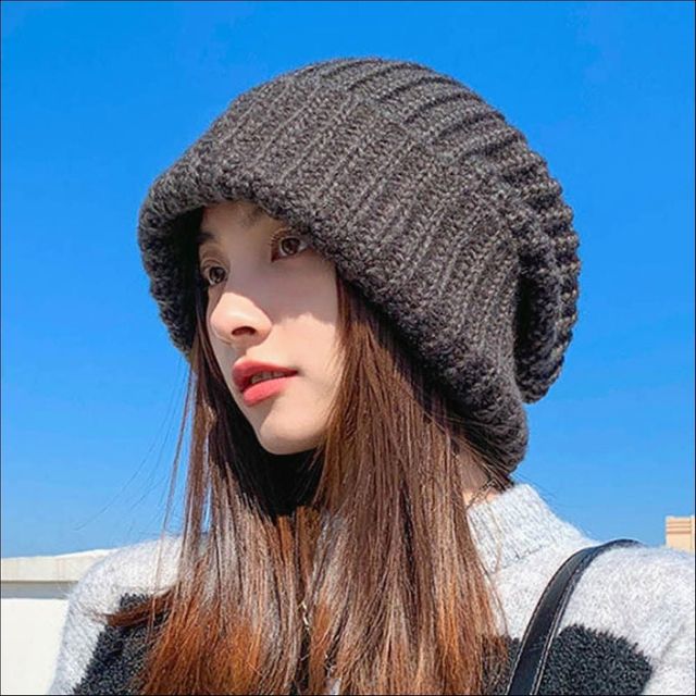 남녀공용 니트비니 겨울모자 루즈핏 방한 비니