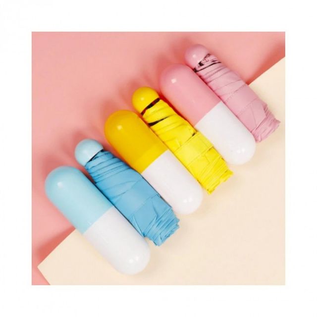 캡슐 미니 3단 우산 접이식