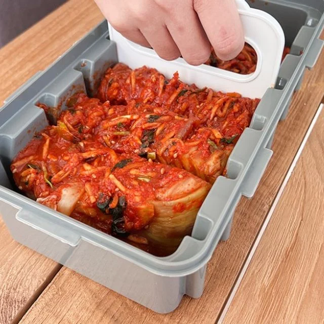 고급형 김치 커터 밀폐용기 - 김치 썰기 보관 다용도 채칼