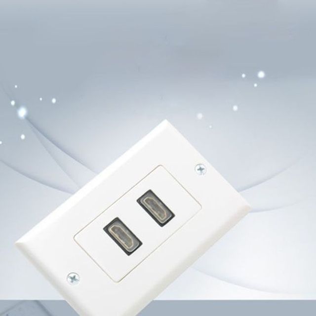 Coms HDMI 월 플레이트 F-F 2포트 벽설치 HDMI