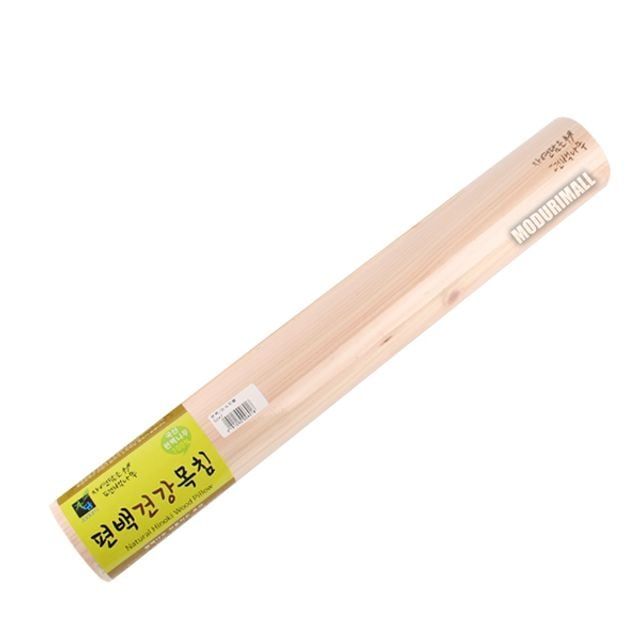 요가목침 편백나무경침 원형목베개 편백나무목침 50cm 원형 요가
