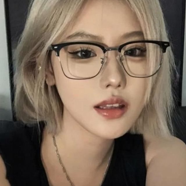 안경테 하금테, 반뿔테 가벼운 전자파 차단 데일리 안경