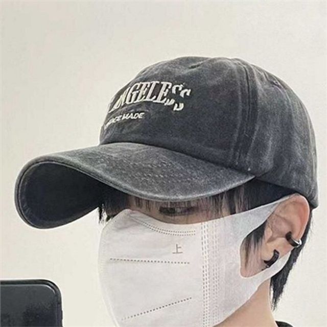 데일리 남녀공용 야구 모자 빈티지 피그먼트 워싱 볼캡 코튼 자수
