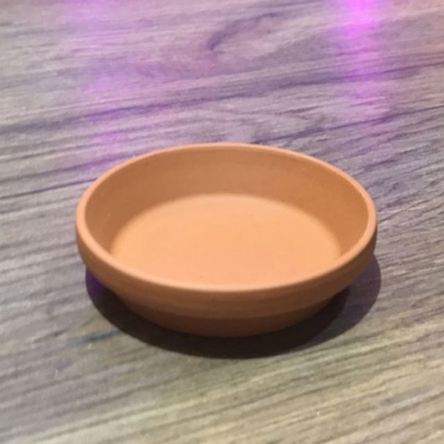 황토빛 토분화분받침 독일산(내경65/외경90mm)