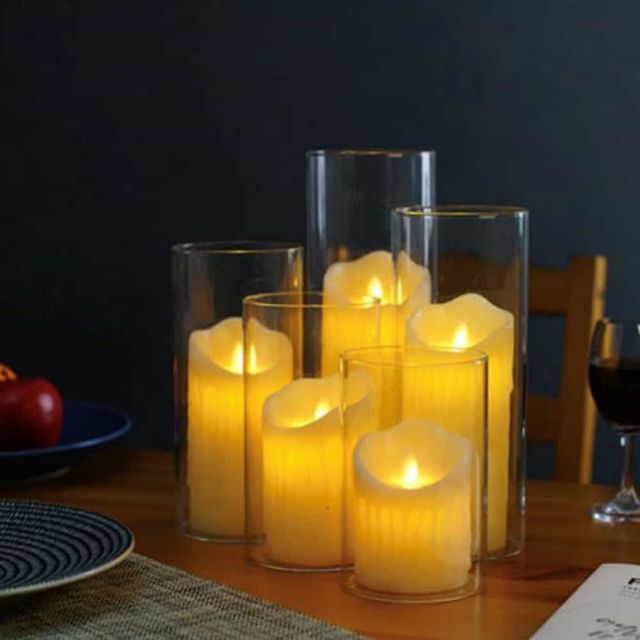 원통 유리 화병 15x20 테이블화분 사무실화분 오브제화병