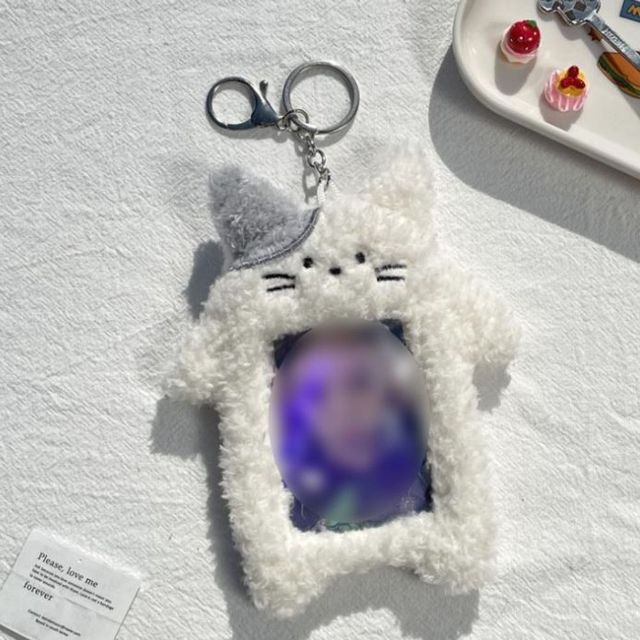 귀여운선물 털고양이 포카홀더 포토카드 포카꾸미기 포카키링