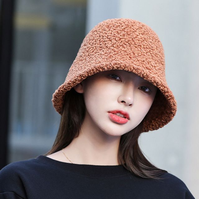 겨울 캐주얼 패션잡화 양털 뽀그리 따뜻한 버킷햇