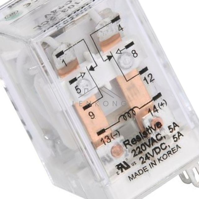 전자접촉기 dc파워릴레이 건흥전기 미니어처파워릴레이 KH 103 2CL 24VDC 10EA