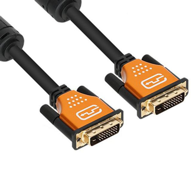 NETmate DVI D 듀얼 Gold Metal 케이블 0.5m