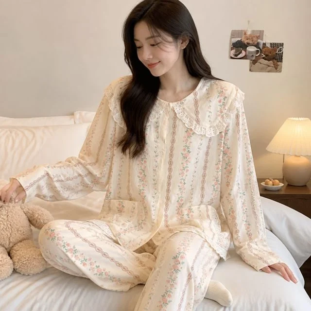 잠옷 홈웨어 파자마 상하의 러비드 라운지웨어 실내복 여성잠옷