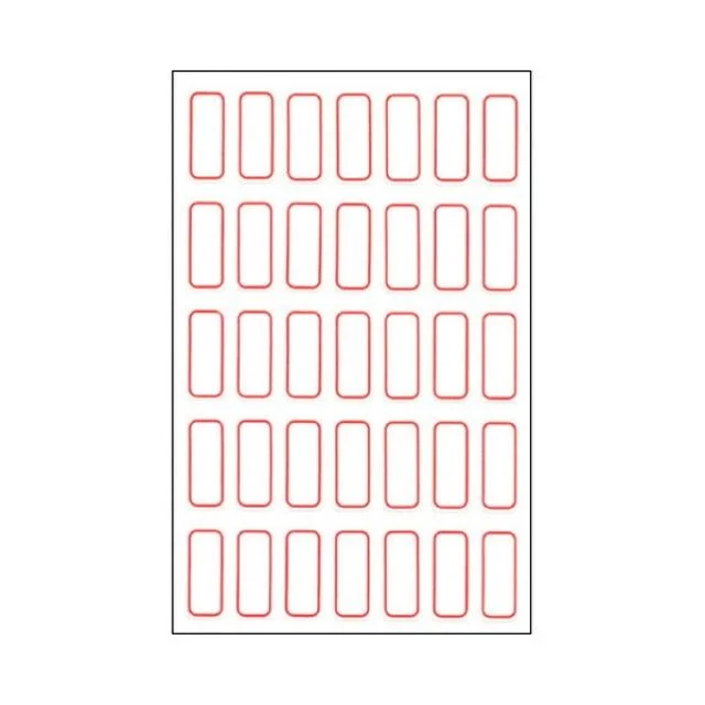 세모네모 10매x20묶음 일반 견출지 10 X 24 111