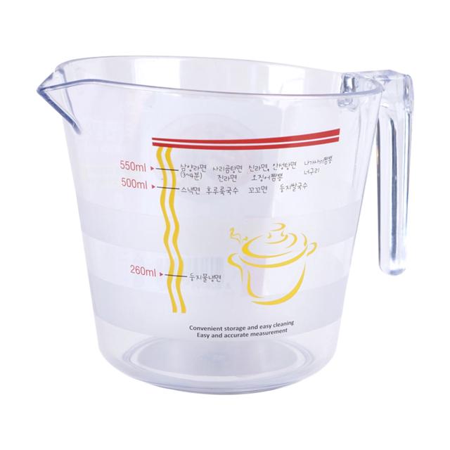 라면 물 계량컵 500ml 정확한 조리 주방 도구