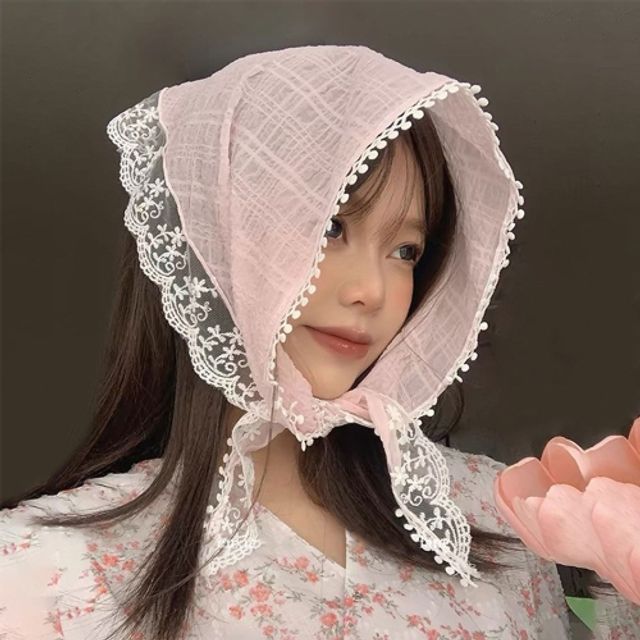 머리 러블리 레이스 여성 두건 스카프