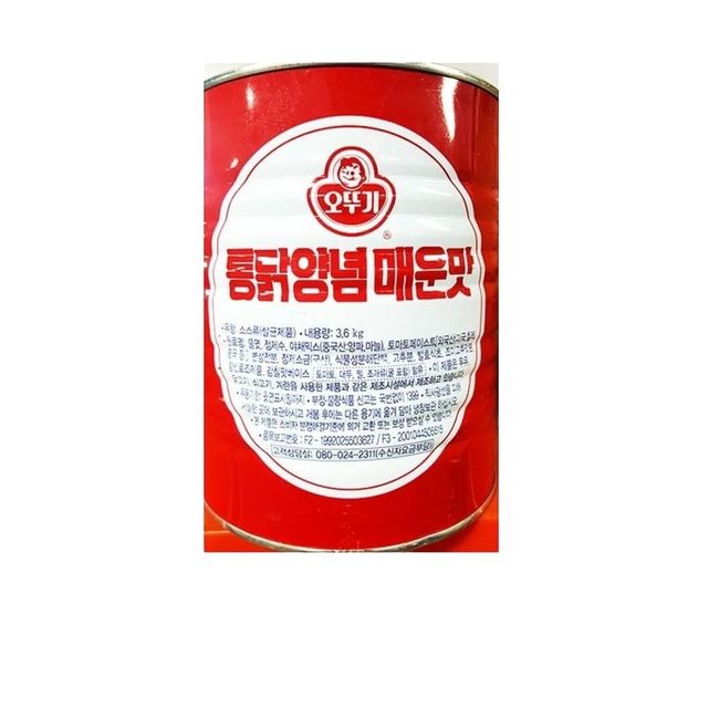 식자재 매운맛 양념치킨소스 오뚜기 3.6Kg x6개