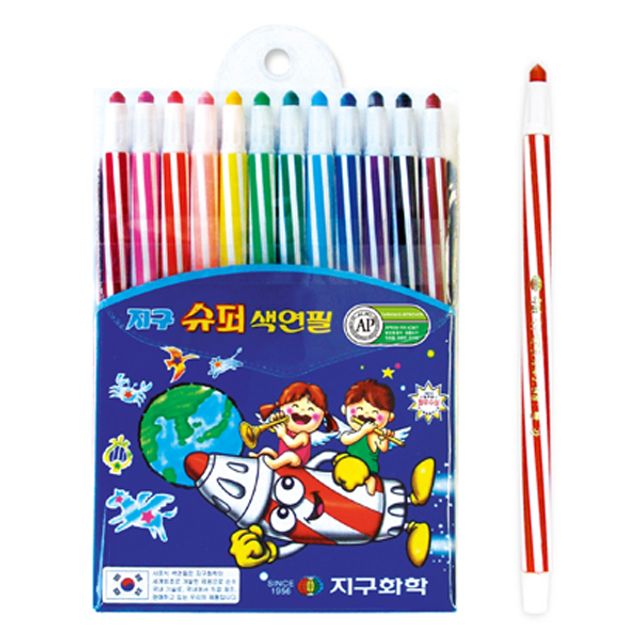 B1 지구슈퍼색연필 12색