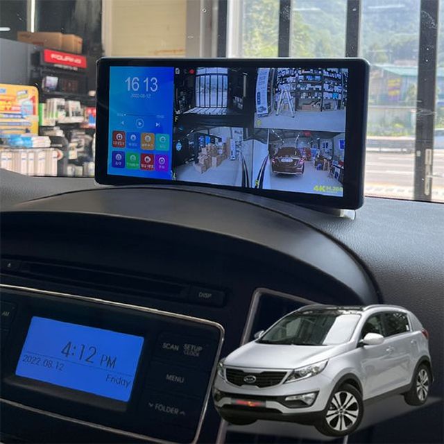더뉴스포티지R 제임스W 10.1인치 4채널블랙박스