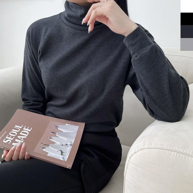 여성 기본 면목폴라티 간절기 이너웨어 케쥬얼디자인