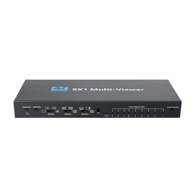 1개와 9개 HDMI 듀얼 모니터 분배기 영상전환