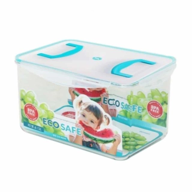 직사각 밀폐용기 핸들형 13L 플라스틱용기 나눔찬통 칸칸반찬통 직사각밀폐용기 냉장고수납