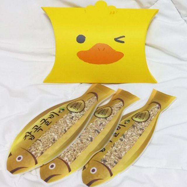 오리모양상자 어린이집 잡곡굴비 3개 하트미역 답례품 생일선물 출산휴가답례품 잡곡선물