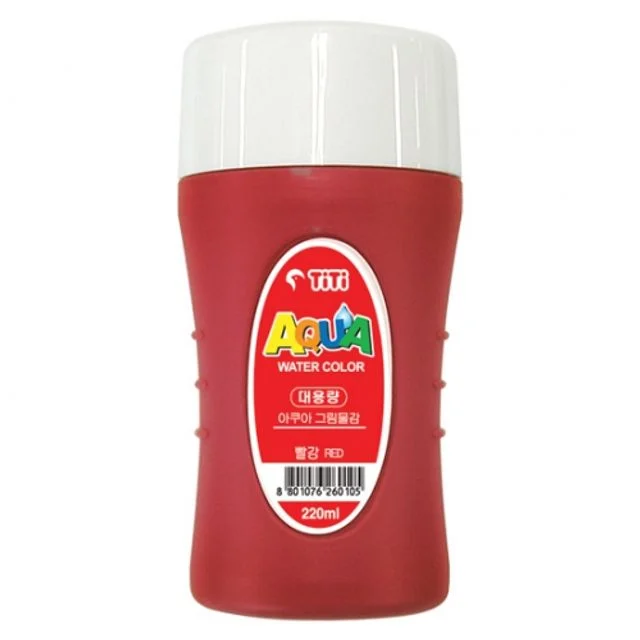 (티티경인)아쿠아그림물감220cc (빨강)