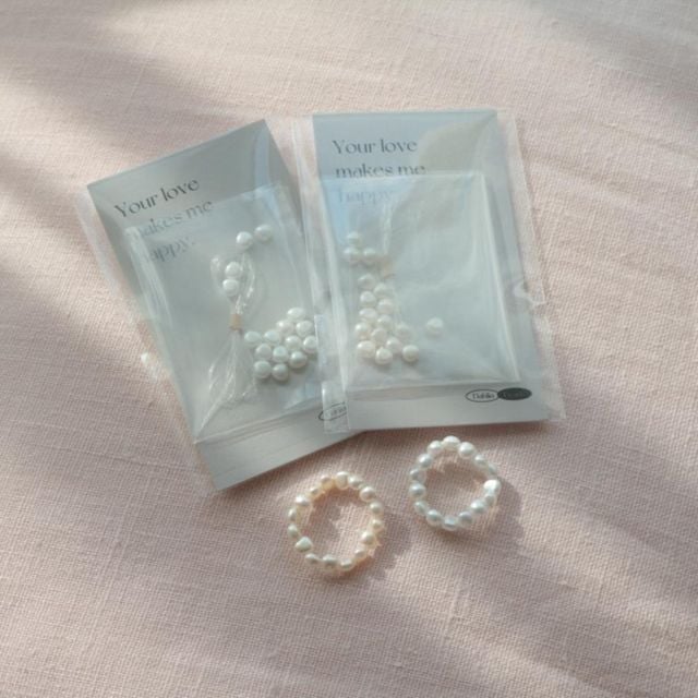 비즈 반지 만들기 DIY 키트 진주 공예 재료