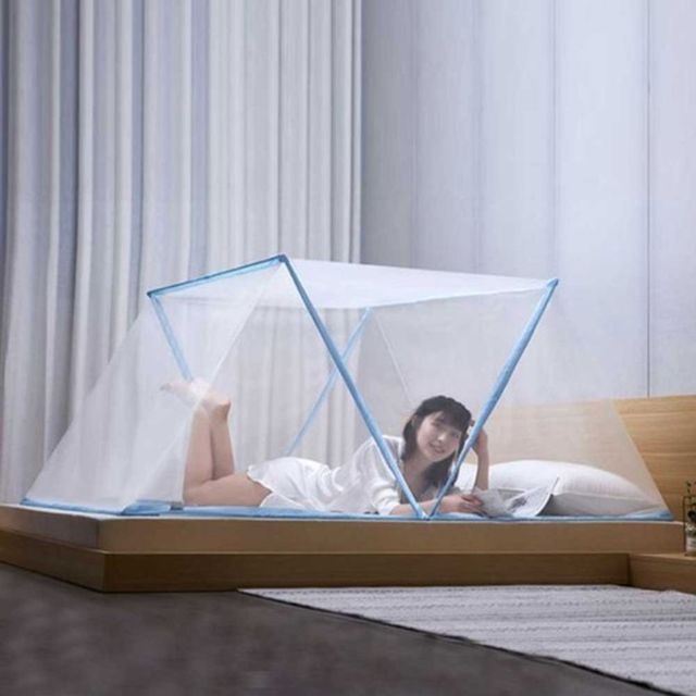 한번에 폴딩모기장 더블 특대형 패밀리침대 - 간편 설치 대형 모기장