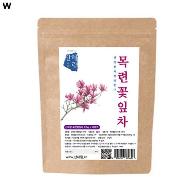 국산 목련꽃잎차 티백, 기타차 0.5g 100개입