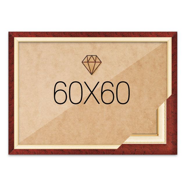 보석십자수액자 60x60 고급형 수지 체리