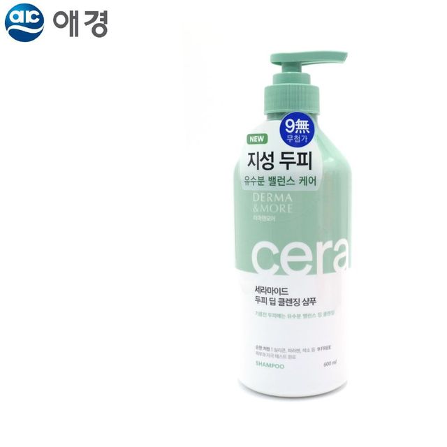 600ml 두피 세라마이드 샴푸 더마앤모어 딥클렌징