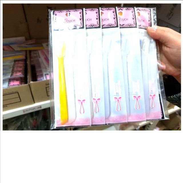 2p스타눈썹칼 일자형 눈썹정리 눈썹면도기 미용도구