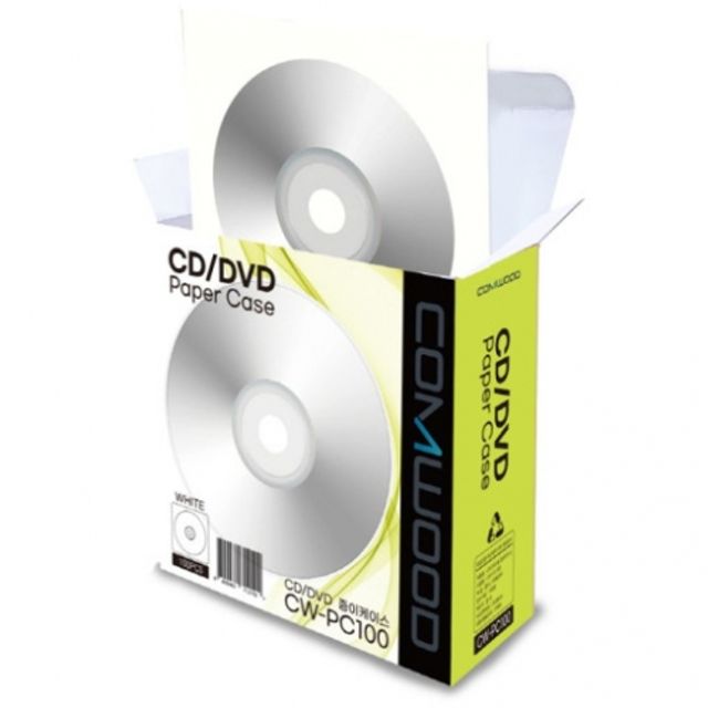 혜명몰 컴우드 종이 CD 케이스 흰색 CW-PC100 / 100매 - 개 (1개입) 청소용품 차량용품 공구사이트 온라인