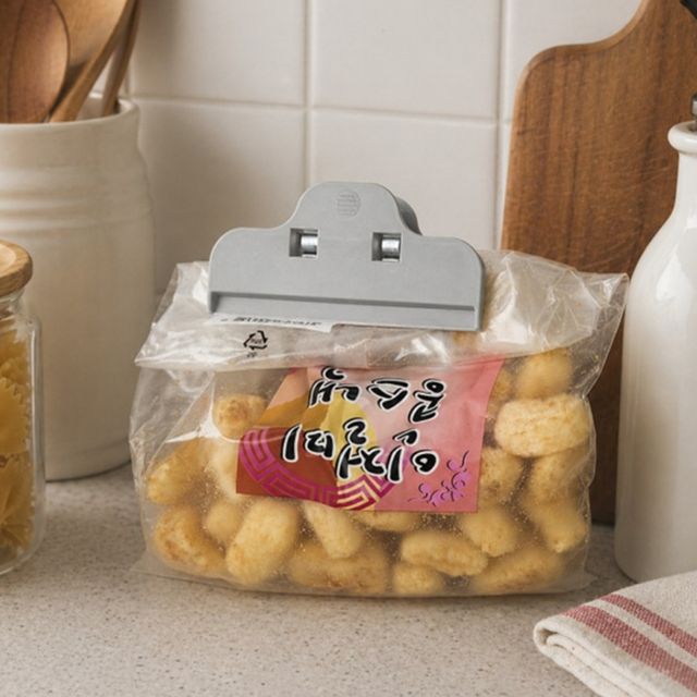 그레이 과자 밀봉 집게 비닐 봉지 밀폐 클립