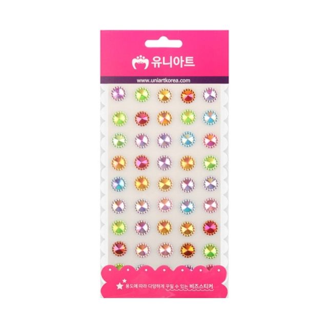 혜명몰 유니아트 1500 비즈스티커 88번 - 개 (1개입) 다이어리꾸미기스티커 다이어리스티커 일러스트스티커