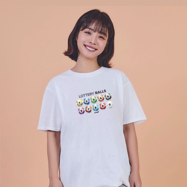 키밍 로또 데일리 그래픽반팔티 여름티셔츠 - 유니크한 디자인
