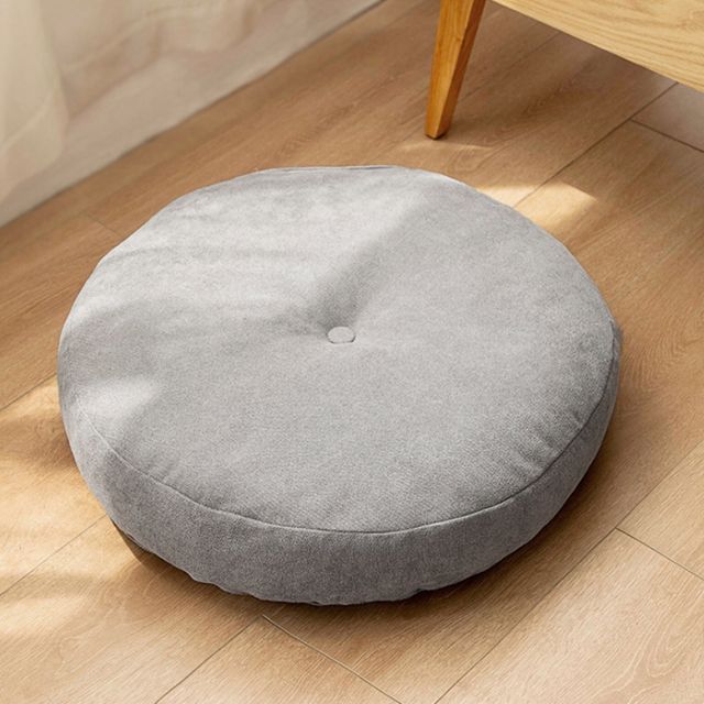 폭신빵빵 좌식 쿠션방석 원형 바닥방석 47cm 도톰한