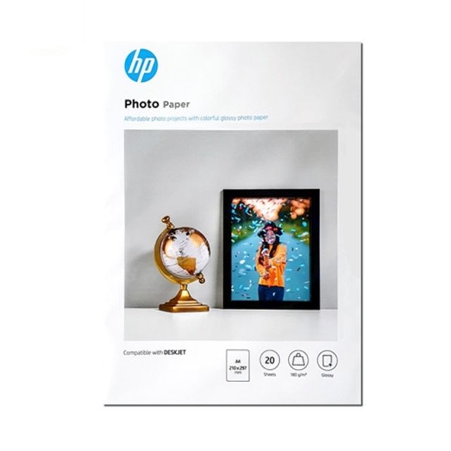 HP 9RR55A 광택 포토용지 A4 20매 180g 사진 인화