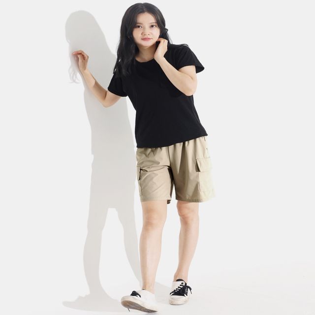 여성 카고반바지 건빵바지 여자반바지 여름 카고팬츠